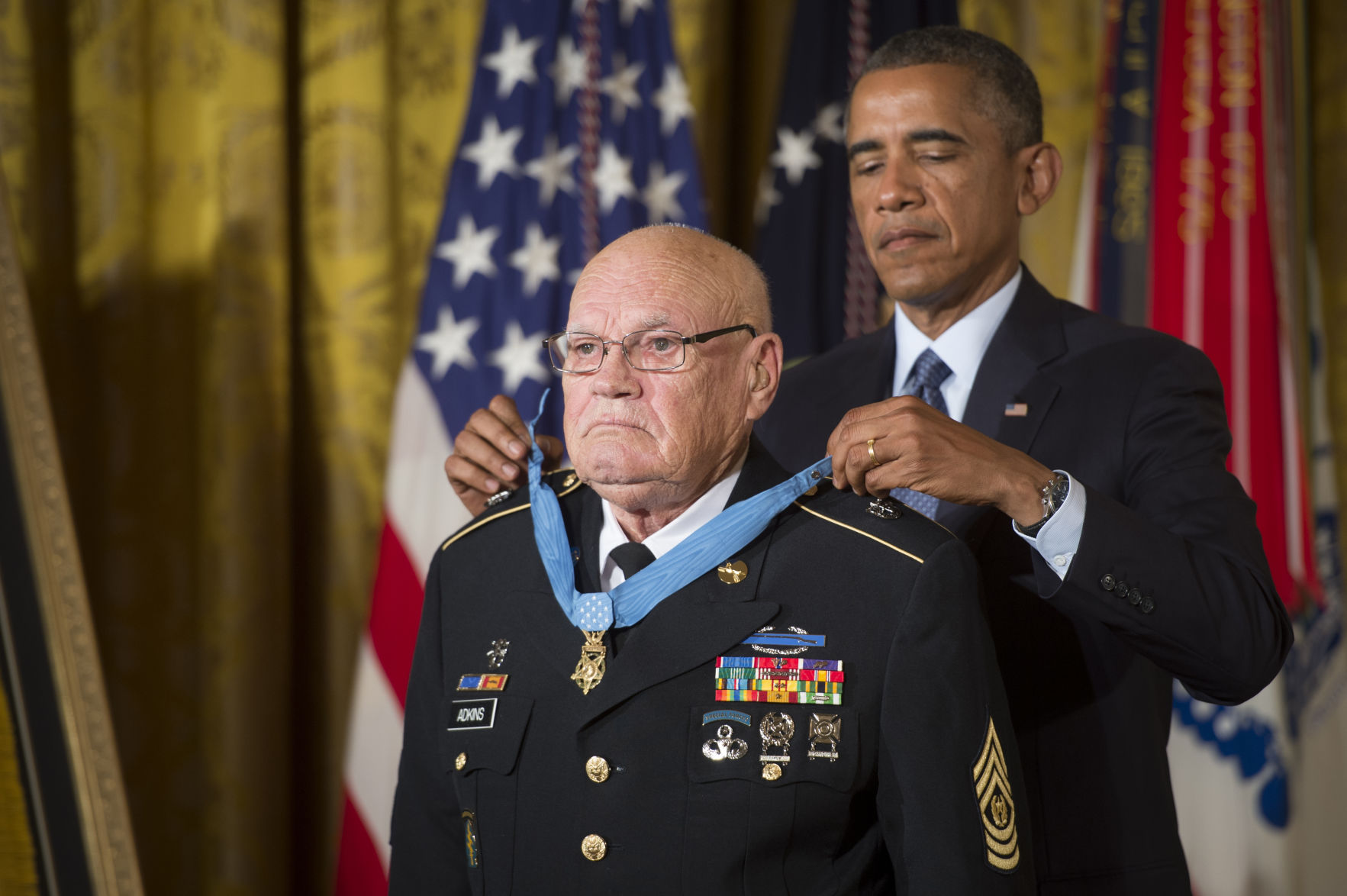 Retired Army Command Sgt. Maj. Bennie Adkins